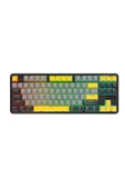Coverzone Ajazz K870T Pro Kablosuz Hot Swap Mekanik Oyun Klavyesi-RGB Siyah - Red Switch - 1