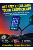 Coverzone Bisiklet Motosiklet ve Scooter Dikiz Ayna Uyumlu Telefon Tutucu Universal Modellere Uyumlu PB08 - 2