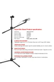 Coverzone 180cm Maksimum Uzunluk 2in1 Mikrofon ve Telefon Stant Katlanabilir Açısı Ayarlanabilir - Model 103 - 5
