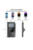 Coverzone Bisiklet Motosiklet ve Scooter Dikiz Ayna Uyumlu Telefon Tutucu Universal Modellere Uyumlu PB08 - 8