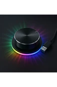 Coverzone USB Ses Kontrol Düğmesi, Android System PC Için RGB Işığı Ile Multimedya USB to Tip C GC-91 - 3