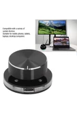 Coverzone USB Ses Kontrol Düğmesi, Android System PC Için RGB Işığı Ile Multimedya USB to Tip C GC-91 - 6