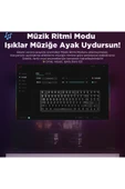 Coverzone Ajazz K870T Pro Kablosuz Hot Swap Mekanik Oyun Klavyesi-RGB Siyah - Red Switch - 4