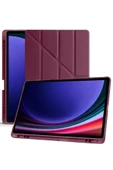 Coverzone Galaxy X610 Tab S9 FE Plus ile uyumlu 12.4 Kılıf Kalem Koyma Bölmeli Standlı Attravtive Smart Cover thumbnail 2