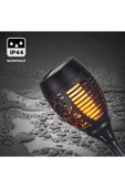 Coverzone 56cm Meşale Temalı Solar Enerjili Bahçe Işıklandırmak için Lamba Güneş Enerjili Aydınlatma XF-6018 - 5