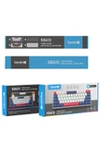 SAYWİN 3 Modlu Türkçe Q Tuş Dizilimi RGB Mekanik Oyuncu Klavye KB610 Beyaz Lacivert - 4