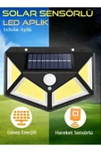 Coverzone Harekete Sensörlü Solar Enerjili Bahçe Işıklandırmak için Lamba Güneş Enerjili Işık BK-100B COB - 5