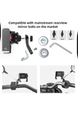 Coverzone Bisiklet Motosiklet ve Scooter Dikiz Ayna Telefon Tutucu Universal Modellere Uyum CVR11 Plus Sunset - 2