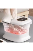 Coverzone Ayak Spa ve Masaj Taşınabilir Katlanabilir Ayak Küveti Sabit Sıcaklık Kontrolü Masajı YB-7012 Beyaz - 2