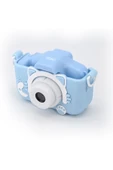 Xo XJ01 Mini Dijital Oyunlu Çocuk Kamerası,Ön/Arka Kamera,8X Zoom,1080P,Oyunlu,Renkli Çerçeveli,Silikon - 1