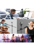 Coverzone 180cm Maksimum Uzunluk 2in1 Mikrofon ve Telefon Stant Katlanabilir Açısı Ayarlanabilir - Model 103 - 7