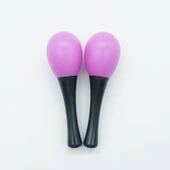 Bebek Kum Çekiç Seti - Plastik Pembe 13cm Çift - 1
