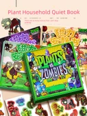 Bitkiler ve Zombiler Magnetik Sessiz Kitap - Hibrit Sürüm + Temiz Gölet + Gizemli Mısır + Buzul Dünyası + Gece Tepesi - Büyük Boy - Lazer Tam Renk - 7