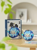 Eğitici Yapı Blokları - Lotus Koltuğu-Nezha + Ao Bing Akrilik Kutusu - 5