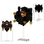 Lego DJ Tuvalet Adam Titan TV Adam Yapı Blokları - K2245-Savaş Hasarı Titan TV Adam - 3