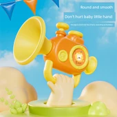 Müzik Aleti Oyuncak Seti - Pembe Trompet - 5