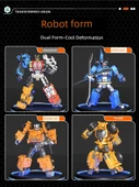 Çocuklar için Alaşım Versiyon Şık Renkli Kutu Kurtarma Takımı 6 Kombinasyon Takım Robot Oyuncağı - 4
