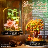 Zenginlik ve Hazine Getiren Jinbao (Zengin Çiçek) Müzik Kutusu + Toz Kapağı - Yapı Blokları - 2