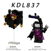 Lego DJ Tuvalet Adam Titan TV Adam Yapı Blokları - K2245-Savaş Hasarı Titan TV Adam - 7