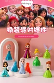 Frozen Prenses Aisha Anna El Yapımı Bebek - B Değişen Prenses [12 Kıyafet] - Hediye Kutusu + Aydınlatma + Kart - 8