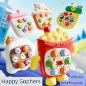 Mini Whac-a-Mole Oyun Makinesi - Noel Çorabı - Mavi - 2