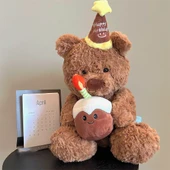 Doğum Günü Pastası Ayıcık Bebek - Pasta Ayıcık 50cm - Ücretsiz Tebrik Kartı - 4