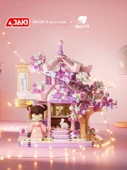 Yapı Blokları - Nanci Kız Modeli - Shun Feng Express Çiçek Görüşme Pavyonu - Işık Dahil - 2