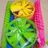 Plastik El İtme Gökyüzü Dansçıları - Büyük Düz Renk 40 - 1