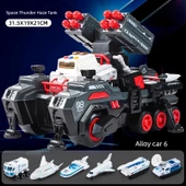 Yeni Gelen Çok Fonksiyonlu Uzay Gök Gürültüsü Tankı - Siyah - 6 Araç Alaşım/Ejeksiyon/Orbit/Kabuk/Uçak - 1