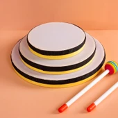 Müzik Aleti - 8 İnç Ahşap Saplı Lollipop Davul - 2