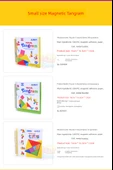 Manyetik Tangram Bulmacası - Büyük Boy (324 Soru) + Yedek Tahta - 10