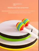 Müzik Aleti - 8 İnç Ahşap Saplı Lollipop Davul - 11