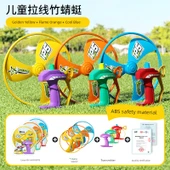 Bambu Ejderha Uçan Disk Oyuncağı - Altın Canhuang + Alev Turuncu + Soğuk Mavi - 1