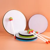 Müzik Aleti - 8 İnç Ahşap Saplı Lollipop Davul - 5
