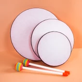 Müzik Aleti - 8 İnç Ahşap Saplı Lollipop Davul - 4