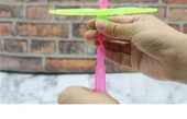 Plastik El İtme Gökyüzü Dansçıları - Şeffaf Küçük Boy Uçan Peri 1 Paket 50 - 12
