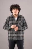 BİCAN CEPLİ OVERSİZE ERKEK ODUNCU GÖMLEK - 10