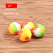 Plastik Burr Bulmaca Top Kilit Kolye - Yuvarlak Küçük Boy 10 - 1
