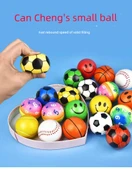 Sünger Futbol Topu - Futbol Renk (5 Paket) + Sarı İfade Top (5 Paket) - 8