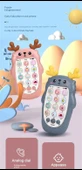 Bebek Diş Kaşıma Mobil Telefon Oyuncağı - Kızıl Kahverengi Pembe (Şarjlı Set) - 7