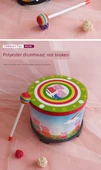 Orff Perküsyon 10 İnç Baskı Zemin Davulu - 25cm x 16cm - 8