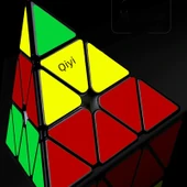 Üçgen Pyraminx Küp - Düz Renk Kule +3+4 Sıra - 4