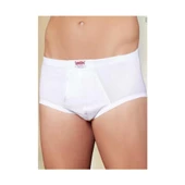 6 lı Paket Şahinler Erkek Torbalı Slip Külot Beyaz E013 - 1