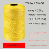 Yusufçuk Uçurtma İpi - 400m Bej 3 İplik 0.2kg - 1