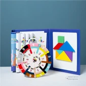 Eğitici Çarpan Tablosu Döneri - Çarpan Tablosu + Manyetik Tangram - 1
