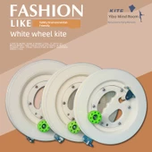 Kite İp Sarıcı 20cm Tek Beyaz Tekerlek + 300 Pirinç İpi - 8