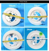 Kite İp Sarıcı 20cm Tek Beyaz Tekerlek + 300 Pirinç İpi - 11