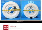 Kite İp Sarıcı 20cm Tek Beyaz Tekerlek + 300 Pirinç İpi - 12