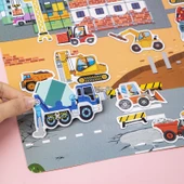 Hippo Sınıf Arkadaşım Manyetik Çıkartma Kitabı - İki Kitap [Şantiye Yoğun + Şehir Trafiği] 140 Manyetik Çıkartma - 4