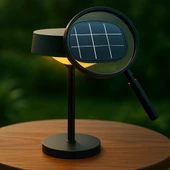 Cata CT-8450 Dubai Solar Şarjlı LED Masa Lambası Siyah Kasa 3 Renk Ayarlı Dimmerli Dekoratif Aydınlatma (3200K - 6400K - Amber) - 3